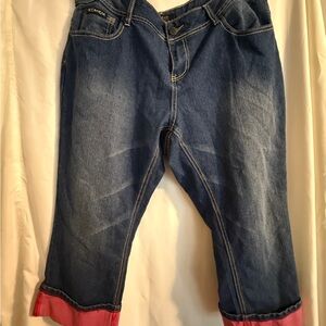 Rocawear Blue Jeans with Pink Accents